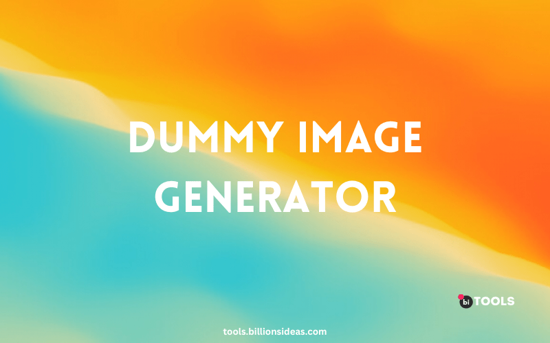 dynamic dummy image generator bi tools