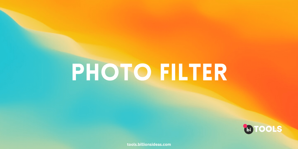 online photo filter editor